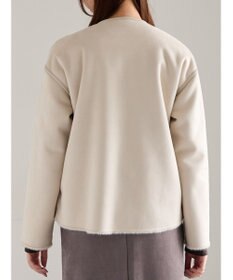 Te chichi リバーシブルファームートンブルゾン