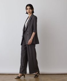 GRACE CONTINENTAL スラブストレッチタックパンツ