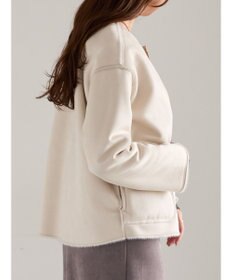 Te chichi リバーシブルファームートンブルゾン