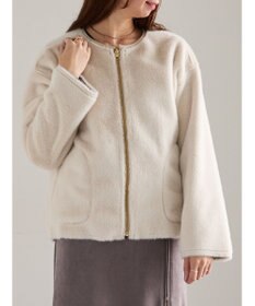 Te chichi リバーシブルファームートンブルゾン