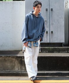 WEGO アシッドウォッシュバルーンパーカー