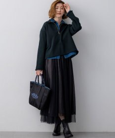 23区 【洗える】レイヤード チュール スカート