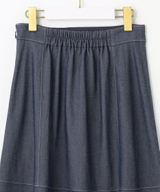 ANY SIS L 【洗える】ライトデニムライクシャンブレー スカート