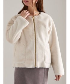 Te chichi リバーシブルファームートンブルゾン