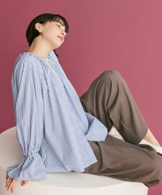 #Newans 【洗濯機可】フルギャザーブラウス