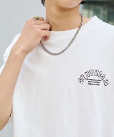 WEGO 【ユニセックス着用ITEM】アクセ付きストレートロゴT（SS）