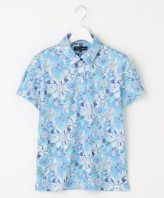 23区GOLF 【WOMEN】【UVケア/吸水速乾】スプリングフラワー柄 半袖ポロシャツ