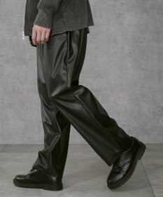 WEGO 【ユニセックス着用ITEM】合皮イージータックパンツ