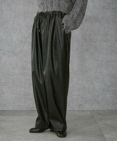 WEGO 【ユニセックス着用ITEM】合皮イージータックパンツ