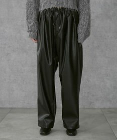 WEGO 【ユニセックス着用ITEM】合皮イージータックパンツ