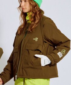 PW CIRCULUS 【撥水加工 / ストレッチ】【WOMEN】デタッチャブルキルティング中綿ブルゾン ゴルフウェア レディース