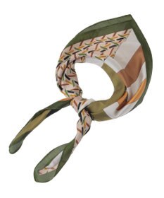 Green Parks ・ジオメトリーパターンスカーフ　７０×７０