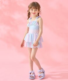 ANY KIDS 総柄 フリル ワンピース 水着