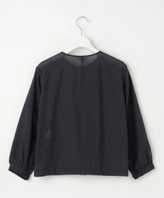 J.PRESS LADIES 【洗える】Sheer Vis リネン ノーカラー ブルゾン