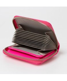 UNBILLION ペルケ perche / 蛍光レザーストラップ付き・ジャバラカードウォレット