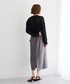 YECCA VECCA ドライタッチシアーバンドカラーシャツ