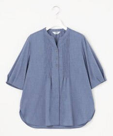 J.PRESS LADIES 【洗える】ラミーポプリン 前開き ブラウス