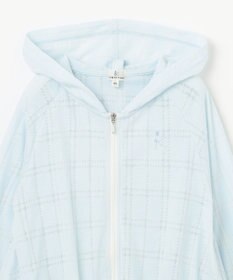 組曲 KIDS 【110-140㎝】【UVケア】オパールチェック パーカー