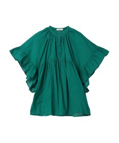 earth music&ecology コットンボイルボリュームブラウス