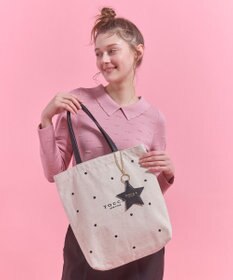 TOCCA 【chayさん着用】【WEB＆一部店舗限定・A4サイズ対応】LUCKY TWINKLE CANVASTOTE キャンバストートバッグ