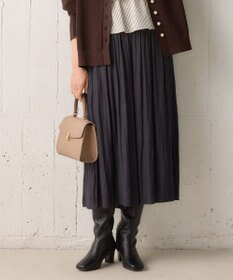 組曲 L 【秋色追加！大人気定番アイテム】ギャザーライトデシン パンツ