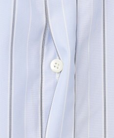 J.PRESS LADIES L 【洗える】ランダムストライプ シャツカラー ブラウス