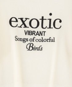 Green Parks ・ＥＬＥＮＣＡＲＥ　ＤＵＥ　ロゴ刺繍６分袖ニット