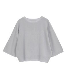 Green Parks ・ＥＬＥＮＣＡＲＥ　ＤＵＥ　ロゴ刺繍６分袖ニット