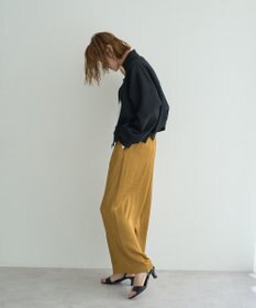 YECCA VECCA ビンテージサテンイージーワイドパンツ