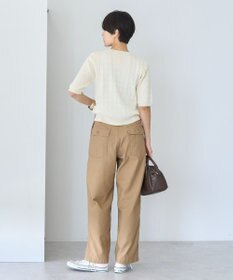 AMERICAN HOLIC ケーブル５分袖ニットプルオーバー