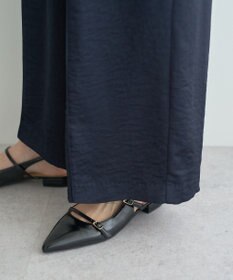 YECCA VECCA ビンテージサテンイージーワイドパンツ