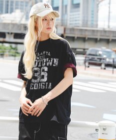 WEGO 【ユニセックス着用ITEM】バイカラーロゴT（SS）