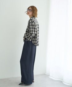 YECCA VECCA ビンテージサテンイージーワイドパンツ