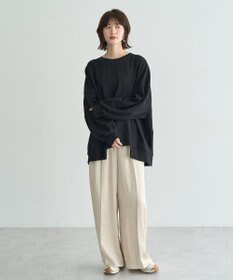 YECCA VECCA ビンテージサテンイージーワイドパンツ