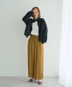 YECCA VECCA ビンテージサテンイージーワイドパンツ