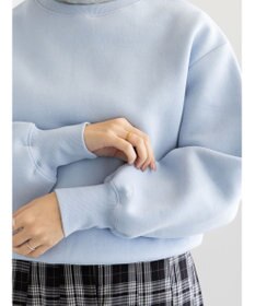 Te chichi ワンポイント刺繍裏起毛プルオーバー