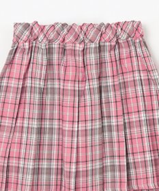 ANY KIDS ラメチェックプリーツスカパン