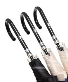 MOONBAT LANVIN COLLECTION 長傘 ローズ サテンプリント ジャンプ 耐風