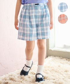組曲 KIDS 【150-160㎝】 サマーチェックショートパンツ