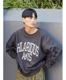 AMERICAN HOLIC ネップ裏毛ロゴスウェット