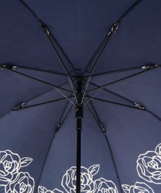 MOONBAT LANVIN COLLECTION 長傘 ローズ サテンプリント ジャンプ 耐風