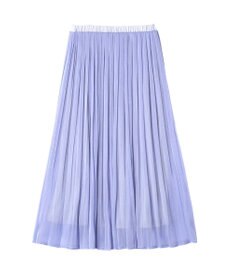 YECCA VECCA シャイニーサテンプリーツスカート