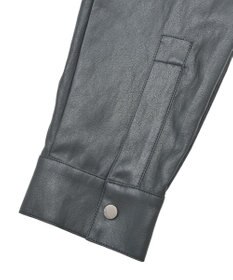 YECCA VECCA レザーライクシャツジャケット