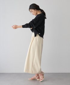 YECCA VECCA フクレジャガードニットブルゾン