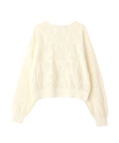 YECCA VECCA フクレジャガードニットブルゾン