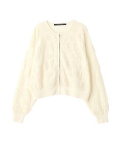 YECCA VECCA フクレジャガードニットブルゾン