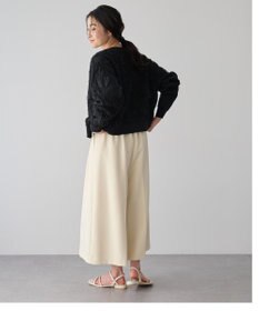 YECCA VECCA フクレジャガードニットブルゾン