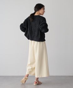 YECCA VECCA フクレジャガードニットブルゾン