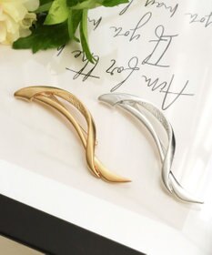 Tiaclasse マットメタルモチーフブローチ