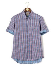 J.PRESS MEN オーガニックコットンダブルチューブマルチチェック シャツ